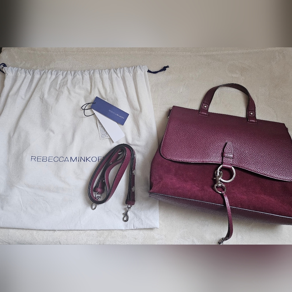 Rebecca Minkoff Suede and Leather Satchel (Tags & Dustbag Included)